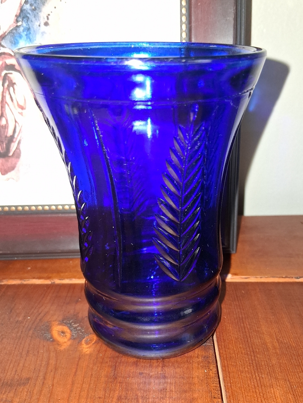 Vintage Cobalt Glass Tumbler